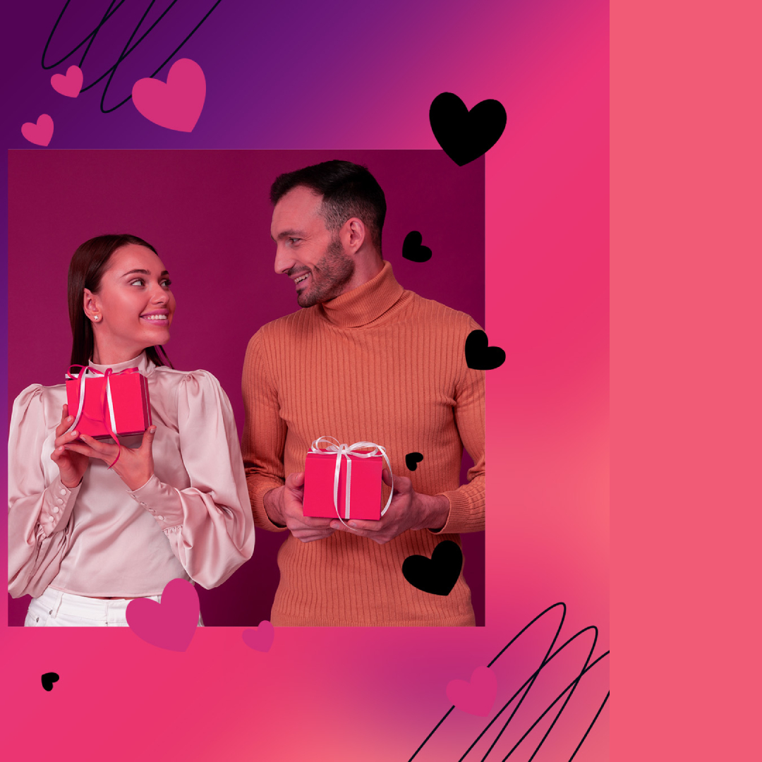 Valentine's Day greeting card👩‍❤️‍👨❤️🌹